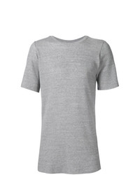 graues T-Shirt mit einem Rundhalsausschnitt von Judson Harmon