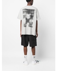 graues T-Shirt mit einem Rundhalsausschnitt von Off-White