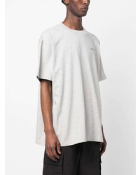 graues T-Shirt mit einem Rundhalsausschnitt von Off-White