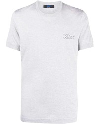 graues T-Shirt mit einem Rundhalsausschnitt von Kiton