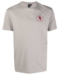 graues T-Shirt mit einem Rundhalsausschnitt von Klättermusen