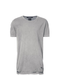 graues T-Shirt mit einem Rundhalsausschnitt von Ksubi