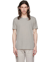graues T-Shirt mit einem Rundhalsausschnitt von Label Under Construction