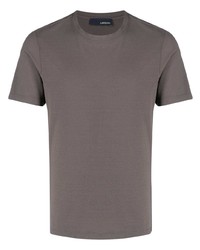 graues T-Shirt mit einem Rundhalsausschnitt von Lardini