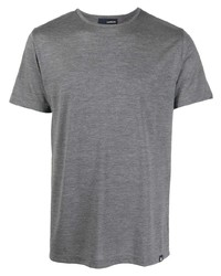 graues T-Shirt mit einem Rundhalsausschnitt von Lardini