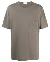 graues T-Shirt mit einem Rundhalsausschnitt von Lemaire