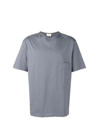 graues T-Shirt mit einem Rundhalsausschnitt von Lemaire