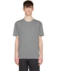 graues T-Shirt mit einem Rundhalsausschnitt von Levi's Made & Crafted