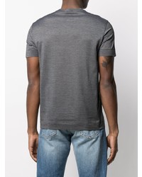 graues T-Shirt mit einem Rundhalsausschnitt von Emporio Armani