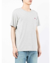 graues T-Shirt mit einem Rundhalsausschnitt von Levi's