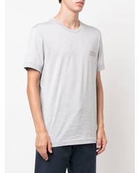 graues T-Shirt mit einem Rundhalsausschnitt von Kiton