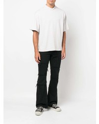 graues T-Shirt mit einem Rundhalsausschnitt von Acne Studios