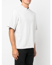 graues T-Shirt mit einem Rundhalsausschnitt von Acne Studios