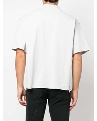 graues T-Shirt mit einem Rundhalsausschnitt von Acne Studios