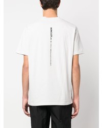 graues T-Shirt mit einem Rundhalsausschnitt von Moncler