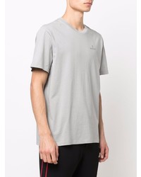 graues T-Shirt mit einem Rundhalsausschnitt von Moncler