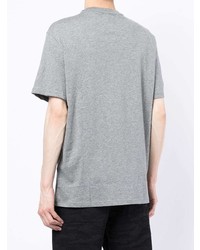 graues T-Shirt mit einem Rundhalsausschnitt von Armani Exchange