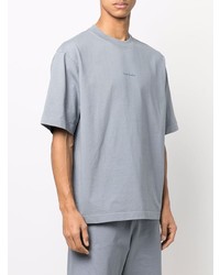 graues T-Shirt mit einem Rundhalsausschnitt von Acne Studios