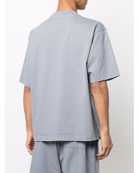 graues T-Shirt mit einem Rundhalsausschnitt von Acne Studios