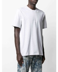 graues T-Shirt mit einem Rundhalsausschnitt von MSGM