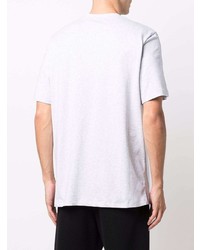 graues T-Shirt mit einem Rundhalsausschnitt von MSGM