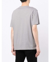 graues T-Shirt mit einem Rundhalsausschnitt von Armani Exchange