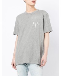 graues T-Shirt mit einem Rundhalsausschnitt von RtA