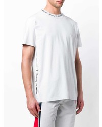 graues T-Shirt mit einem Rundhalsausschnitt von Marcelo Burlon County of Milan