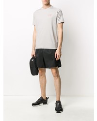 graues T-Shirt mit einem Rundhalsausschnitt von Ea7 Emporio Armani