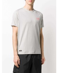 graues T-Shirt mit einem Rundhalsausschnitt von Ea7 Emporio Armani