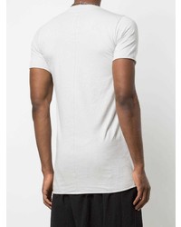 graues T-Shirt mit einem Rundhalsausschnitt von Rick Owens