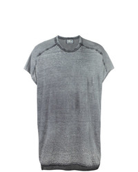 graues T-Shirt mit einem Rundhalsausschnitt von Lost & Found Ria Dunn