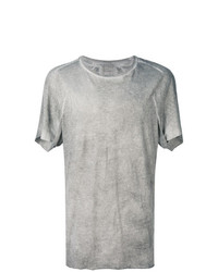 graues T-Shirt mit einem Rundhalsausschnitt von Lost & Found Ria Dunn