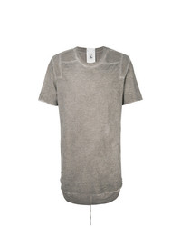 graues T-Shirt mit einem Rundhalsausschnitt von Lost & Found Rooms
