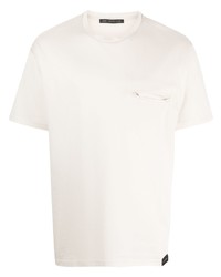 graues T-Shirt mit einem Rundhalsausschnitt von Low Brand