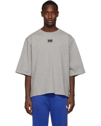 graues T-Shirt mit einem Rundhalsausschnitt von M.A. Martin Asbjorn