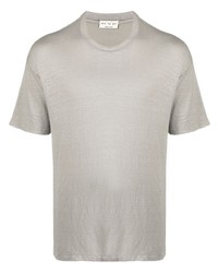 graues T-Shirt mit einem Rundhalsausschnitt von Ma'ry'ya