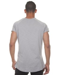 graues T-Shirt mit einem Rundhalsausschnitt von MADMEXT