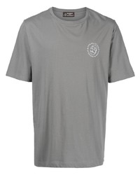 graues T-Shirt mit einem Rundhalsausschnitt von Man On The Boon.