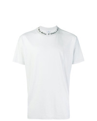 graues T-Shirt mit einem Rundhalsausschnitt von Marcelo Burlon County of Milan