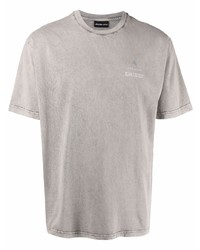 graues T-Shirt mit einem Rundhalsausschnitt von Mauna Kea