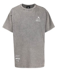 graues T-Shirt mit einem Rundhalsausschnitt von Mauna Kea