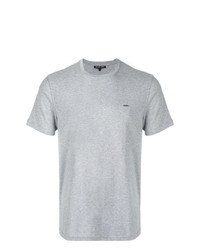 graues T-Shirt mit einem Rundhalsausschnitt von Michael Kors Collection