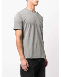 graues T-Shirt mit einem Rundhalsausschnitt von rag & bone