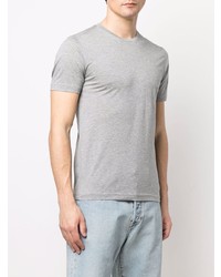 graues T-Shirt mit einem Rundhalsausschnitt von Pal Zileri