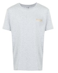 graues T-Shirt mit einem Rundhalsausschnitt von Moschino