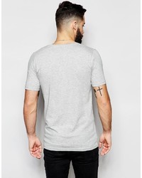 graues T-Shirt mit einem Rundhalsausschnitt von ONLY & SONS