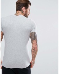 graues T-Shirt mit einem Rundhalsausschnitt von Asos