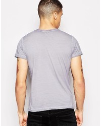 graues T-Shirt mit einem Rundhalsausschnitt von Antioch