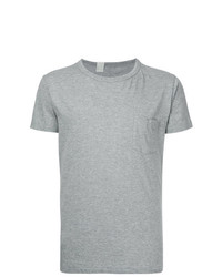 graues T-Shirt mit einem Rundhalsausschnitt von N. Hoolywood
